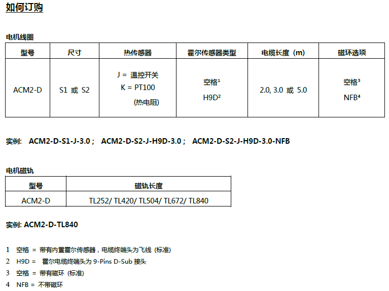 ACM-D直線(xiàn)電機(jī)